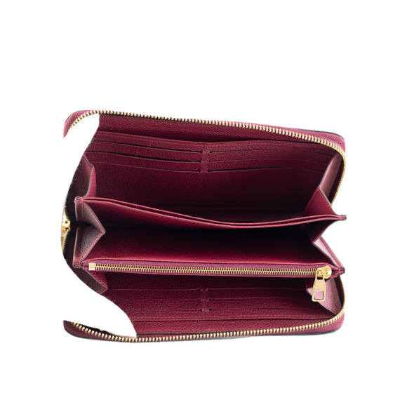 LOUIS VUITTON Zippy Wallet Monogram Empreinte Leather Bordeaux SP4136 - Picture 6 of 9